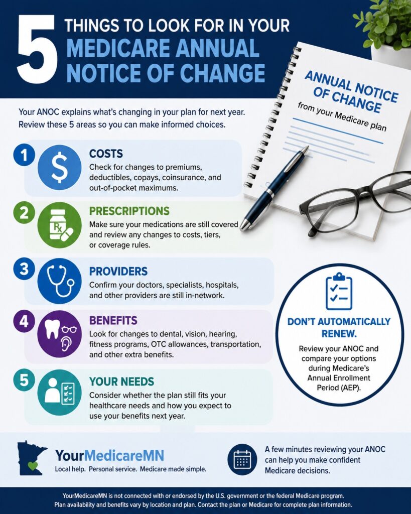 5 things to look for in your Medicare annual notice of change