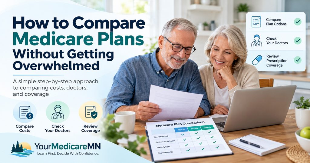 How to compare Medicare Plans without getting overwhelmed.
